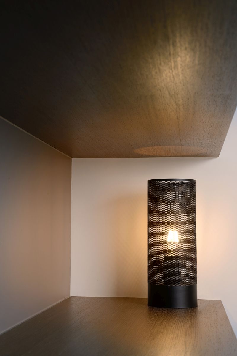 BELI - Stolová lampa - E27 H30cm D12cm - čierna